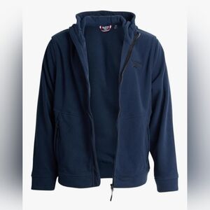 Reebok Men's Deep Blue Polar Hoodie Fleece Jacket Size XXL NWT BT-3117